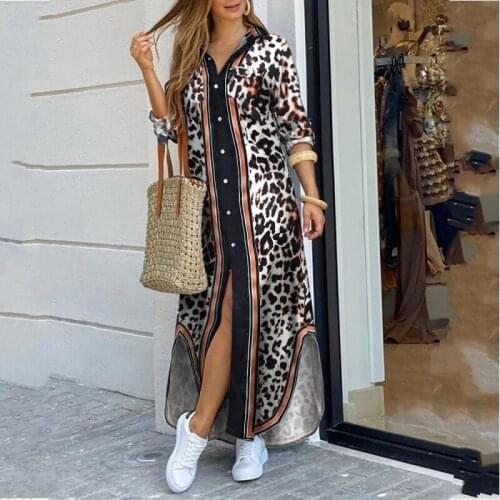 Leopard Print African Dresses For Women Dashiki African Clothing Robe Africaine Femme 2020 Slim Evening Long Maxi Dress Clothes