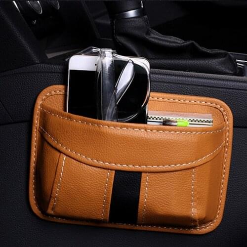 Car adhesive multifunctional PU leather storage box for Great Wall Haval Hover Dodge Journey JUVC Jeep Grand Cherokee/Compass