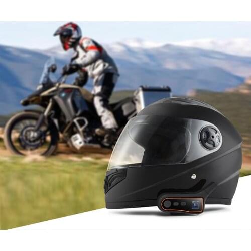 Wireless Motorcycle Bluetooth Intercom Motorcycle Helmet Bluetooth Headset Communication System IP67 Motorcycle Accessories