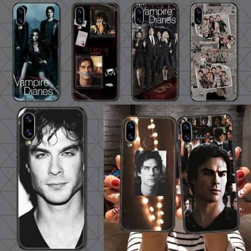 The Vampire Diaries Damon Salvatore Phone case For Huawei Honor 6 7 8 9 10 10i 20 A C X Lite Pro Play black pretty funda 3D