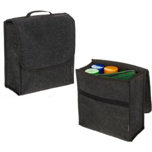 CHIZIYO Car Trunk Storage Woolen Felt Bags Organizer Folding Holder Box Auto Rear Pouch Multi-use