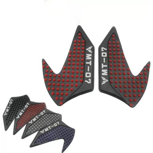 For Yamaha MT-07 MT07 MT 07 2014 2015 2016 2017 Motorcycle Tank Pad Protector Sticker Decal Gas Knee Grip Tank Traction Pad Side
