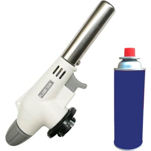 New Gas Torch Flame Gun Blowtorch Cooking Soldering Butane AutoIgnition gas-Burner Lighter Heating Welding gas burner flame