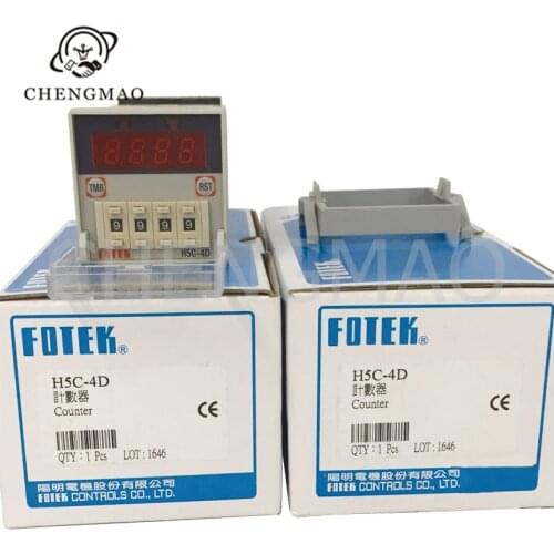 H5C-4D 4 Digits Taiwan Fotek 60mV / 12VDC 90-250VAC Preset Counter/Digital Counter/Electronic Counter