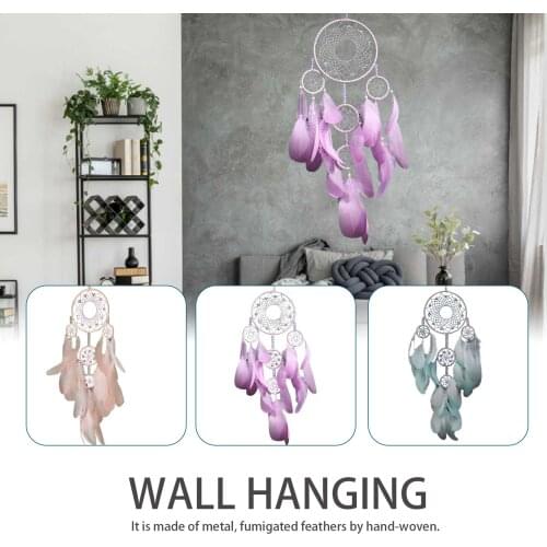Art Wall Hanging Fumigation Feather Decor Creative Ornaments Wind Chimes Bedroom Home Doo And Rwindow Deco Room Shop Pendant