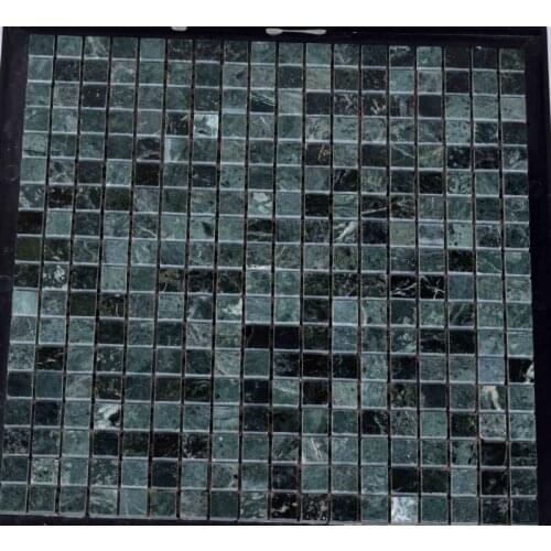 China Green Marble Stone Mosaic Tile for Floor Ceiling Wall tile decoartoin MD-SG05