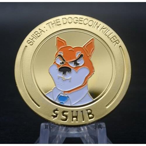 Metal Gold Plated Physical SHIBA SHIB Token Coin Souvenir Commemorative Coins Collectible Coins New 2021