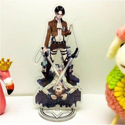 15cm Anime Attack on Titan Figure Acrylic Stand Model Shingeki no Kyojin Plate Desk Decor Standing Toys For Children Gifts Eren