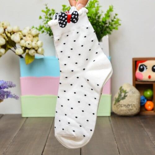 6 Pairs Women Socks of Japanese High Shaping Tube Socks Cotton Cute Women Vintage Full Stereo Cute Korean Comfortable Women Sock