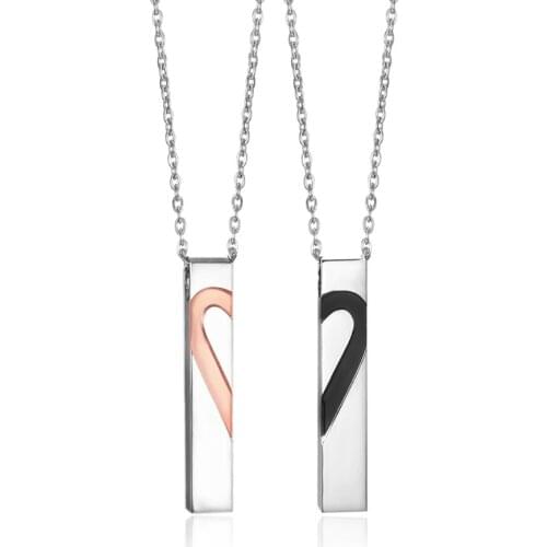 Factory direct stainless steel couple men and women style gift series love plating pattern pendant cross chain female