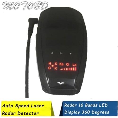 Free Ship V1 Radar Detector 16 Bands LED Display 360 Degrees Radar Detection Devices Anti Radar Detector Vehicle Speed Control