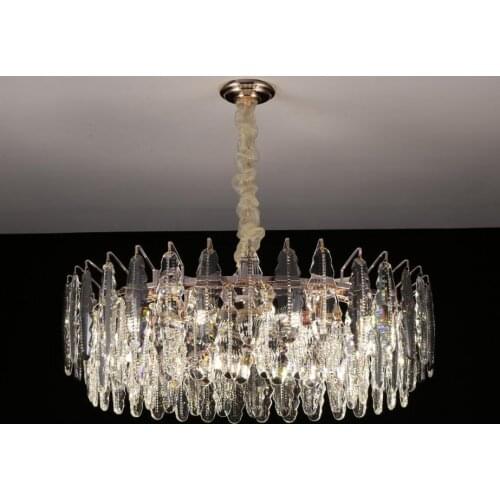 Modern Luxury LED Pendant Lights Crystal Design Ceiling Lamp Living Room Atmospheric Household Pendant Lamp Indoor Light Fixture