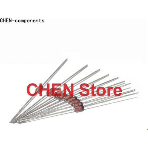 100pcs 1/2W Zener diode DO-35 BZX55C3V3 3V 3V6 3V9 4V3 4V7 5V1 5V6 6V2 6V8 7V5 8V2 10V 12V 15V 16V 18V 20V 22V 24V 27V BZX55C30V