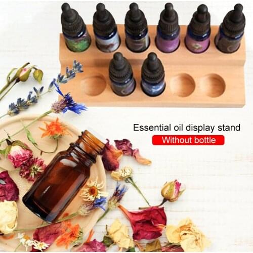 11 Grids On 2 Floors Essential Oil Display Rack Wooden Exquisite Stands Shelf(Does Not Contain Essential Oils)