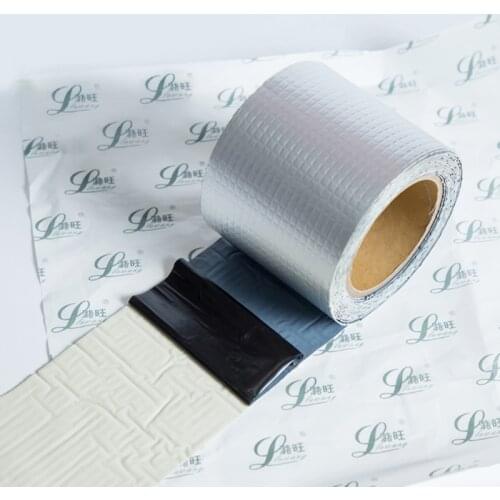 Super Fix Adhesive Aluminum Foil Butyl Rubber Tape Waterproof Stop Leak For Roof Pipe Seal Repair Tape Crack Thicken Tape 5M