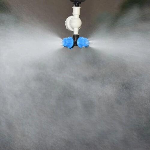 Greenhouse Hanging anti drip misting nozzle cross fog nozzle Atomizing WATER SPRAY To Drip irrigation 1set