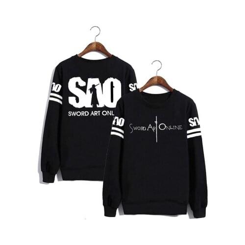 New Japan Anime Sword Art Online Hoodie Sweatshirt Spring Autumn Kirito O-Neck Clothing Coat For Men Women