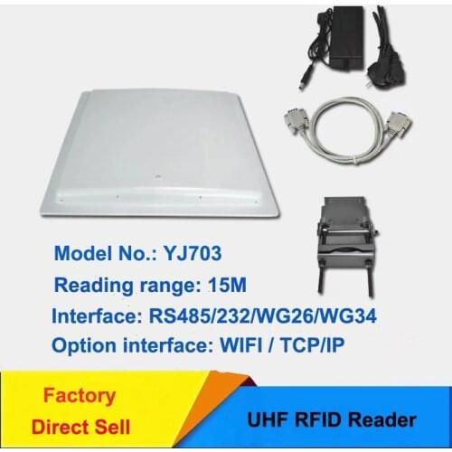 YJ703 Max reading range to 15M 915MHz UHF Long range Integrate reader
