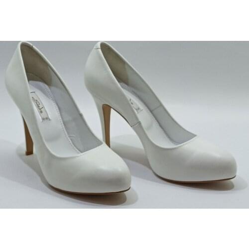 Spring/Autumn Women High Heels Simple Stylish White Black Red Mink Color %100 High Quality Genuine Leather Comfy Handmade Shoes