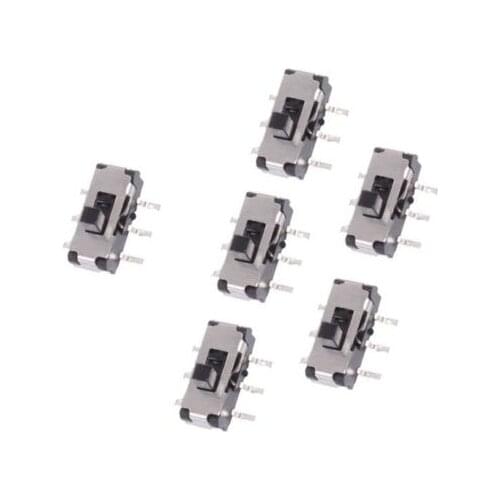 20pcs NEW MSS22D18 MINI SMD Slide Switch 2P2T 6-Pin