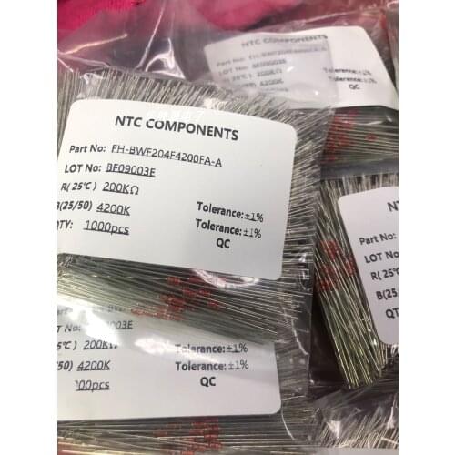 20pcs Thermistor Tempe NTC MF58 B value 3950 5% 5K 10K 15K 20K 40K 50K 100K 200K 500K 504 204 104 503 403 203 153 103 502