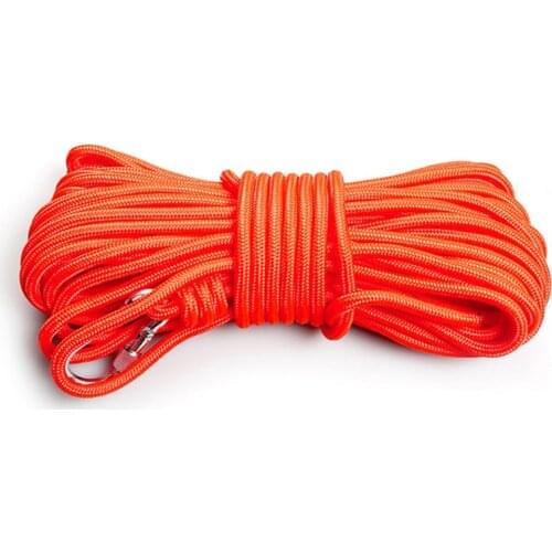 6MM-8MM Outdoor Climbing Rope 10-30M High Strength Climbing Safety Rope Camping Hiking Rescue Rope Survival Tool with Hook