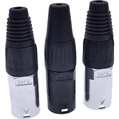 8p8c RJ45 net work waterproof connector,IP65 D socket panel ethernet connector