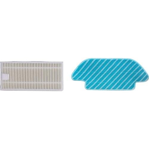 22 Pcs Vacuum Cleaner Accessories: 12Pcs Replacement Washable Mop Cloth Rag & 10 Pcs HEPA Filter