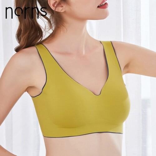 Women Plus Size Seamless Latex Bra Push-up Underwear Bralette Top Bh Comfortable Cooling Shockproof Pad