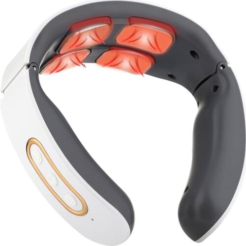 Electric Neck Massager & Pulse Back 6 Modes Power Control Far Infrared Heating Pain Relief Tool Health Care Relaxation Machine