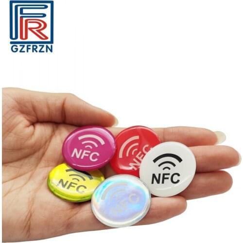 200Pcs/Lot NFC Epoxy Anti-metal Material Ntag213 TAG Sticker 13.56MHz Universal Label RFID Token Patrol Ultralight for Shortcut