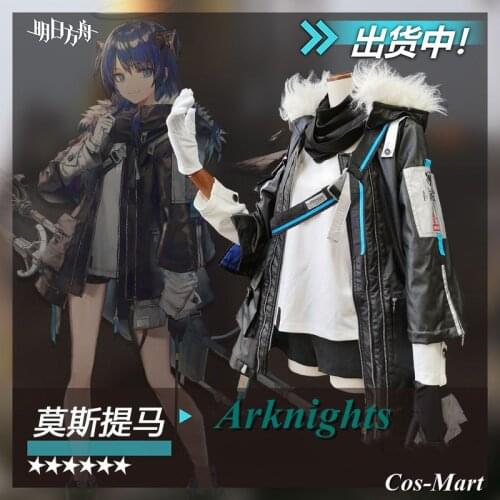 Hot Game Arknights Mostima Cosplay Costume Fashion Black Uniform Suit Full Set Female Halloween/Party Role Play Clothing S-XL