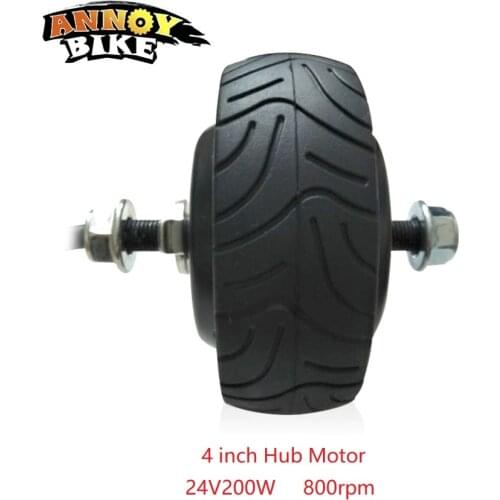 4 inch 24V36V BLDC electric motor wheel Double Single shaft Hub Motor for ebike electric scooter conversion kit ebike motor