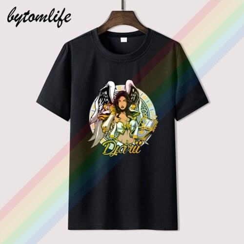 World of Warcraft Gold Priest T-Shirt Men T Shirt 2018 Summer Fashion Mens Casual T Shirts Masks Words Hip Hop Tops Tee