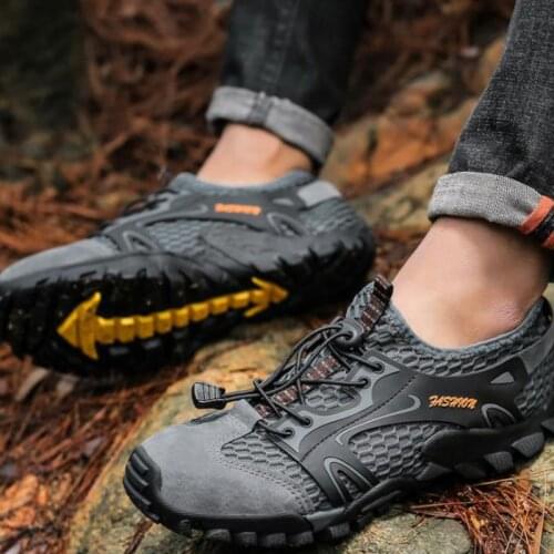 Men Outdoor Breathable Mesh Hiking Sports Aqua Boots Swimming Quick Dry Sneakers Trekking Climbing Wading Trail Water Shoes