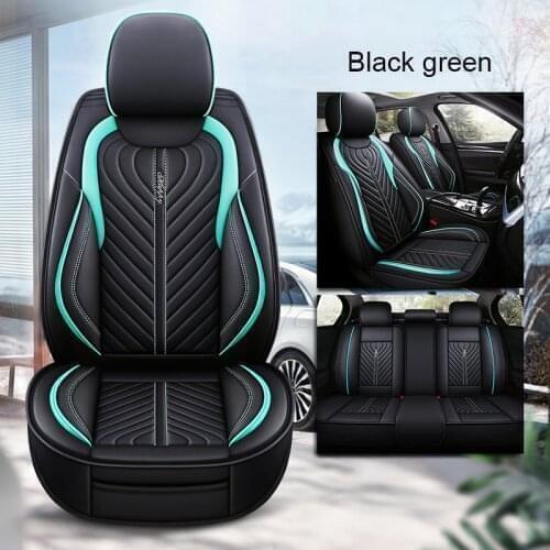 Universal Leather Car Seat Covers Set Auto Cushion Protector Accessories for Chevrolet Impala Malibu Cruze Equinox Sonic Trax