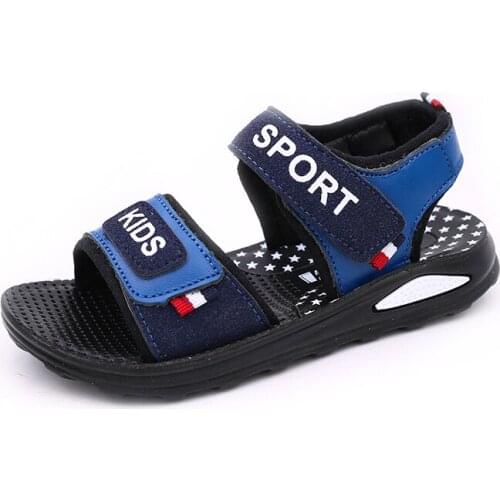 Skoex 2020 New Summer Childrens Casual Sandals Boys Fashion Open Toe Outdoor Beach Fisherman Sandal Kids Fashion Walking Shoe