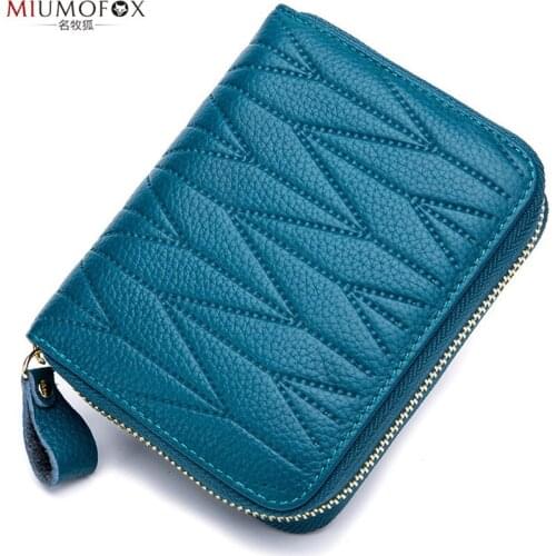 Passport Cover Bank Credit ID Card Holder Purse Wallet tarjetero Genuine Leather Geometric Porte Carte Women 2019 Storage W182