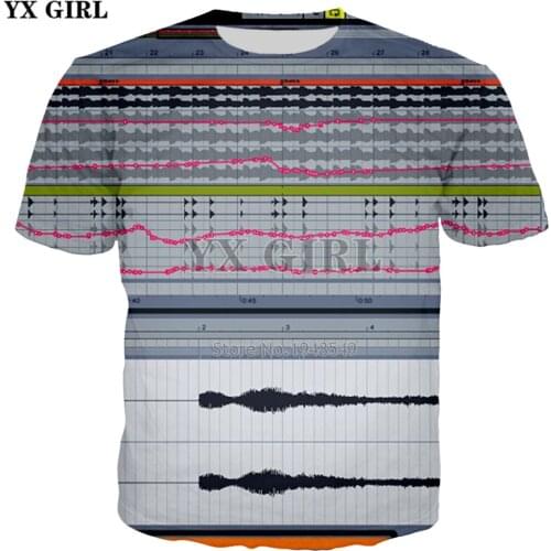 YX GIRL Drop shipping 2018 summer New Fashion Mens Womens T-shirt ableton live Print T shirts Unisex Casual Cool t shirt