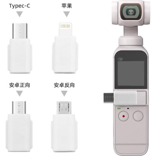 Phone Adapter Connector for DJI Pocket 2/Osmo pocket Handheld Gimbal Camera Accessory Type-C Micro USB Reverse Standard