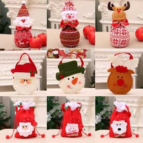 Christmas variety of closing apple bag tote bag Christmas Eve gift bag childrens small gift bag decoration supplies