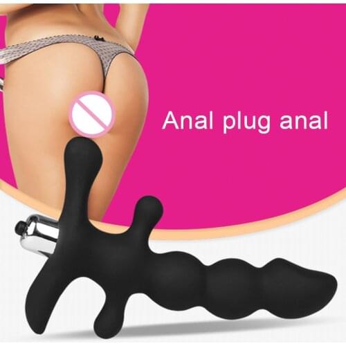 1pcs Silicone Anal Plug Dildo G-spot Stimulation Massager Vibration Sex Toys For Men Women Specially Shaped Is Designed For Safe