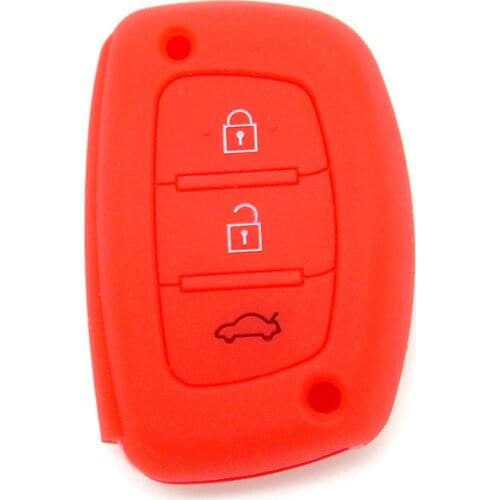 3 Button Car Remote Control Silicone Protective Sleeve Case for Beijing-hyundai ix35 Remote Control Cover Wear Resistant