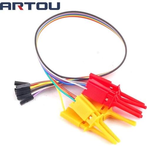 Test Hook Clip Logic Analyzer Test Folder For USB Saleae 24M 8CH