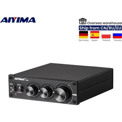 AIYIMA TPA3221 MM Phono Amplifier 100Wx2 Home Theater Turntable Phonograph Preamp HiFi Stereo Mini AMP Treble Bass Tone Control