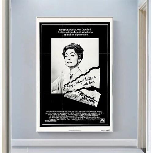V2007 Mommie Dearest Vintage Classic Movie Wall Silk Cloth HD Poster Art Home Decoration Gift