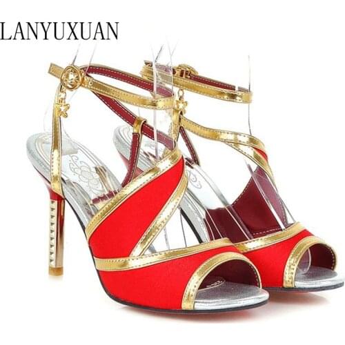 Ladies Shoes Sale Limited Plus Big Size 34-48 Shoes Women Sandals 2017 Bottom High Heels Sapato Feminino Summer Chaussure 226