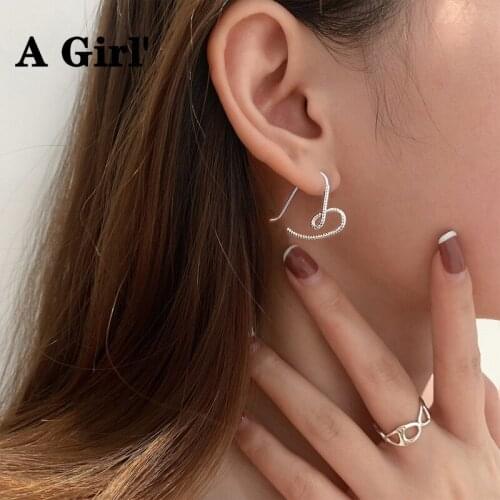 A Girl' New Trendy Elegant Heart Stud Earrings For Women Korean Style Jewelry Wedding Party Femme pendientes Brincos