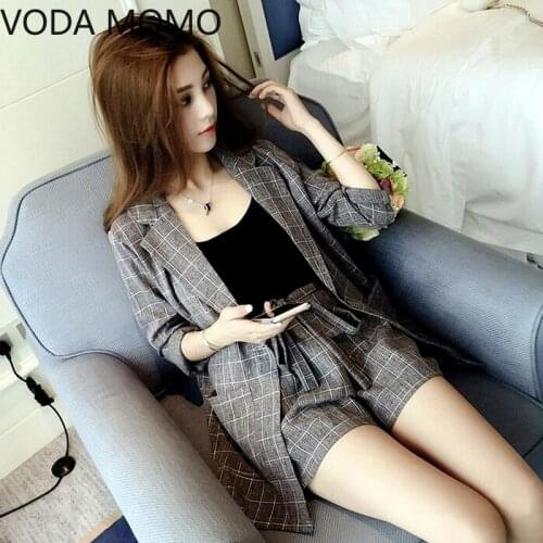 Womens shorts summer High waist suit shorts sets tops women 2021 two piece set women set woman 2 pieces outfits plus size