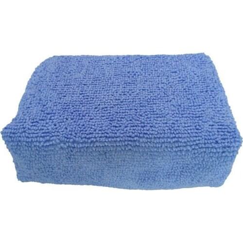 2 PCS Car Wash Cleaning Sponge Block Wax Sponge Block Cleaning Cloth Microfiber Terry waxing Box maintenance tools Car Poli P0C3